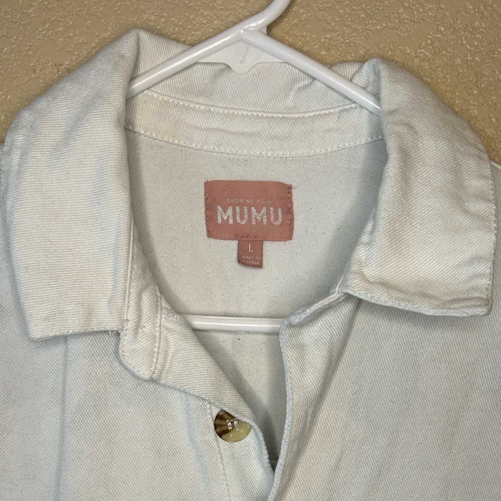 Show Me Your MuMu White Button-Up Romper - Picture 3 of 8